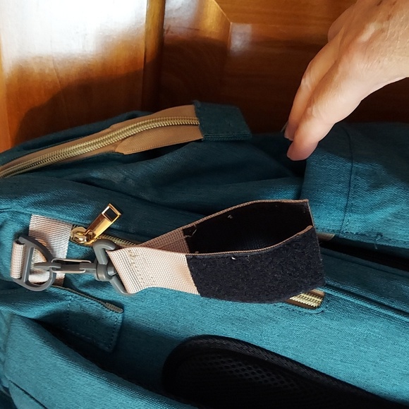 •DEBUG Baby Diaper Bag Backpack Green Changing Station Large Capacity Waterproof - Picture 6 of 14